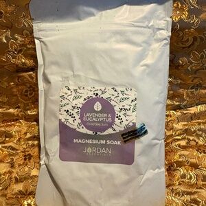Magnesium Bath Soak 16oz Lavender Eucalyptus Dead Sea Salts-Jordan Essentials